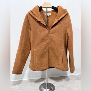 Cozy Brown Zip-Up Hoodie